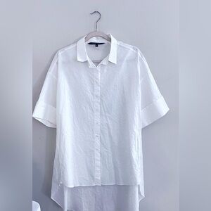 Walter Baker White Oversized Button-Down Shirt